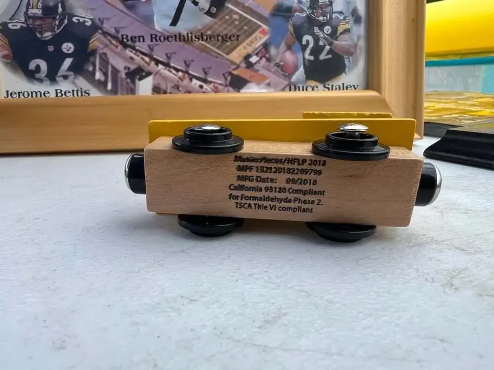 MasterPieces NFL Pittsburgh Steelers Wooden Toy Train Engine